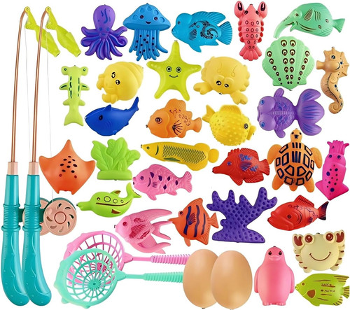 Magnetic fishing toys kids - magnetic, toys,