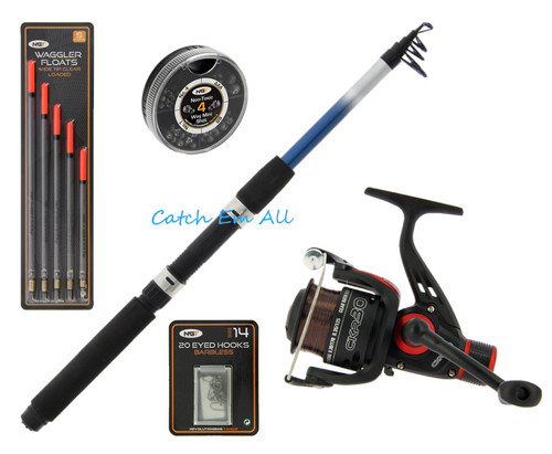 6ft telescopic fishing kit - telescopic,