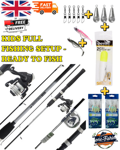Kids sea fishing rod reel - sea,
