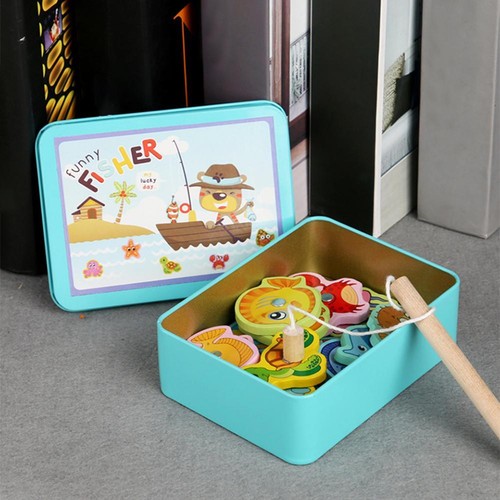 Wooden magnetic fish toys - magnetic, kids