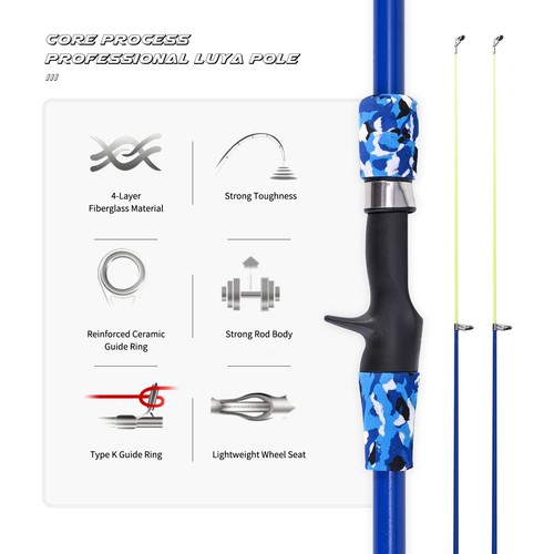 Kids fishing pole - fishing, 165cm