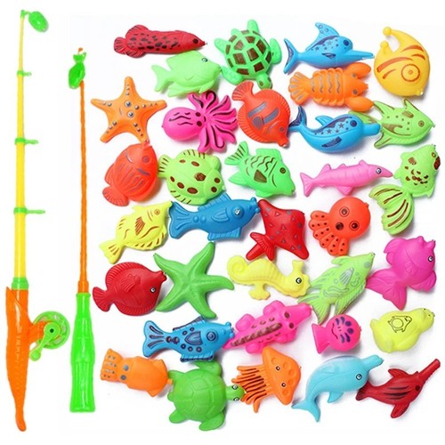 Kids magnetic fishing toy set - magnetic,