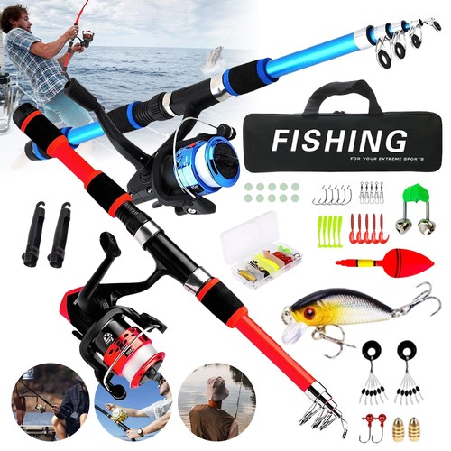 Fishing pole set telescopic - fishing,